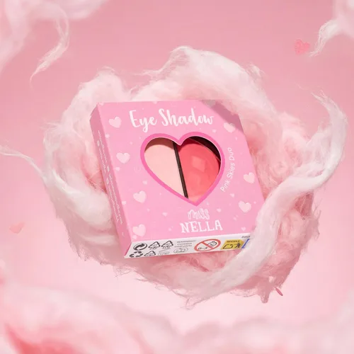 Miniatura 7 de MISS NELLA Maquillaje para sombra de ojos para niños - Cielos rosados, juguete cosmético para niños, maquillaje no tóxico