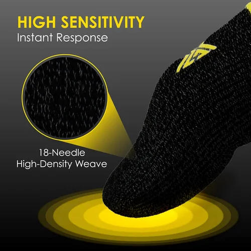 Miniatura 3 de Paquete de 6 fundas para dedos para juegos de teléfono móvil Gaming Corps ClawSocks - Carbono