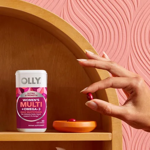 Miniatura 10 de OLLY Ultra Cápsulas Blandas Multivitamínicas para Mujeres, Salud General y Apoyo Inmunológico, Omega-3, Hierro, Vitaminas A, D, C, E, B12