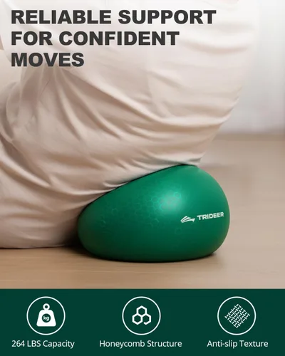 Miniatura 4 de Trideer Exercise Balls Physical Therapy, 9 Inch Pilates Ball Between Knees for Physical Therapy, Mini Exercise Ball - Yoga Ball, Small Workout Balls