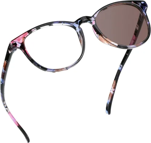 Miniatura 12 de YEIN Lentes de bloqueo de luz azul, lentes de sol grises fotocromáticos, antifatiga ocular, lentes de lectura, lentes para mujeres/hombres, 01-1401