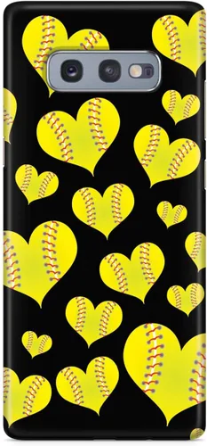 Miniatura 23 de Inspired Cases - Compatible con iPhone Xs Max - Funda protectora con textura 3D para Apple iPhone Xs Max - Patrón de corazón de sóftbol