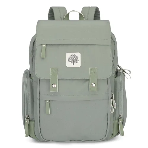 Miniatura 10 de Parker Baby Co. Mochila para pañales - Bolsa de pañales grande con bolsillos aislados, correas para cochecito y cambiador - Bolsa de abedul - Negro