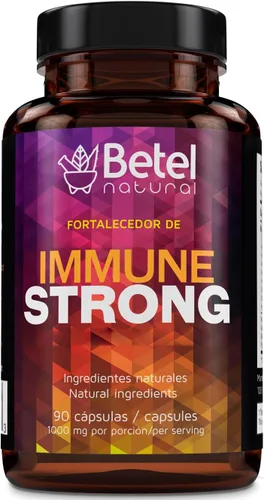 Betel Natural Cápsulas inmunitarias fuertes de apoyo inmunológico con equinácea, vitaminas y minerales, 1000 mg por porción