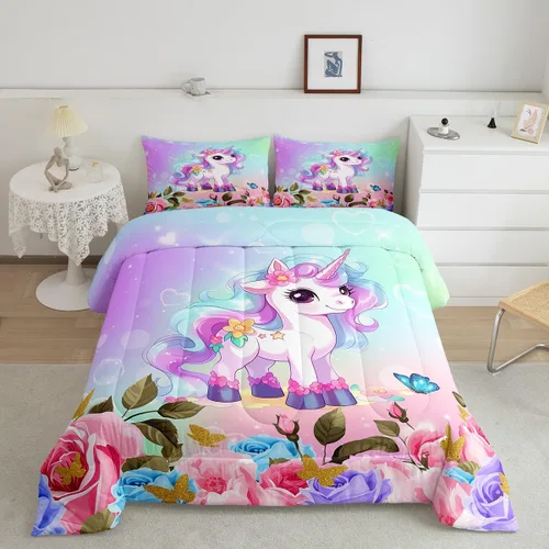 Miniatura 19 de Juego de edredón de cuernos de ciervo tamaño individual, juego de ropa de cama rústica de granja con huellas de oso y pinos para decoración