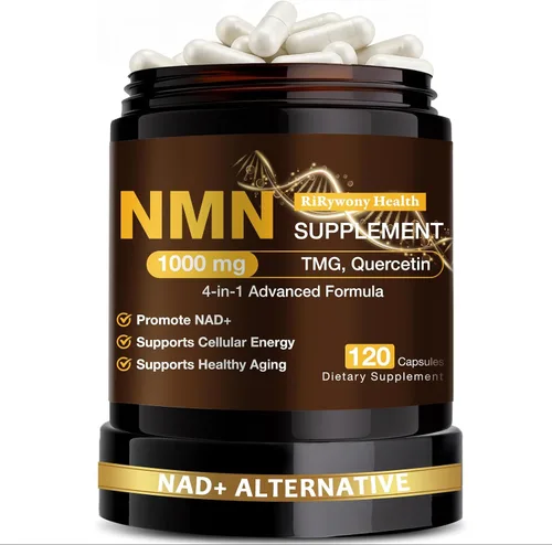 Suplemento NMN 1000mg - Suplemento NMN 1000 mg orgánico puro, alternativa NMNH, suplemento de resveratrol, suplemento NAD+, TMG y quercetina para