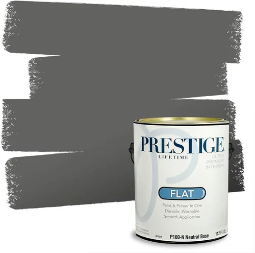 Miniatura 187 de PRESTIGE Paints - Pintura interior e imprimación en uno, 1 galón, cáscara de huevo, pimienta envejecida