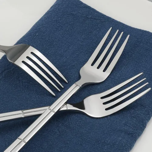 Miniatura 5 de Tenedores de postre de 12 piezas, acero inoxidable, 6.77 pulgadas