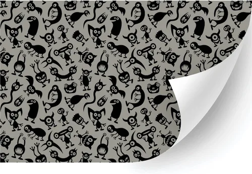 Miniatura 23 de HTV4U Vinilo de transferencia de calor con estampado de Halloween (zigzag de Halloween, 18.5 pulgadas x 3 yardas), papel de transferencia de prensa