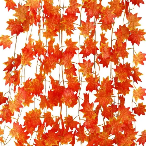 Miniatura 10 de Guirnalda de vides artificiales de 168 pies, hojas colgantes falsas, plantas de follaje sintético para bodas, fiestas, jardín, hogar, cocina