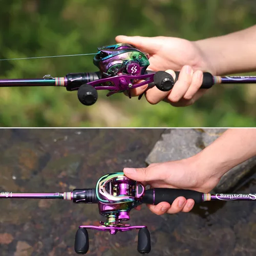 Miniatura 7 de Sougayilang Combo de caña de pescar y carrete, caña de pescar mediana con carrete de cebo combo, combo de pesca de 2 piezas Varilla de fundición