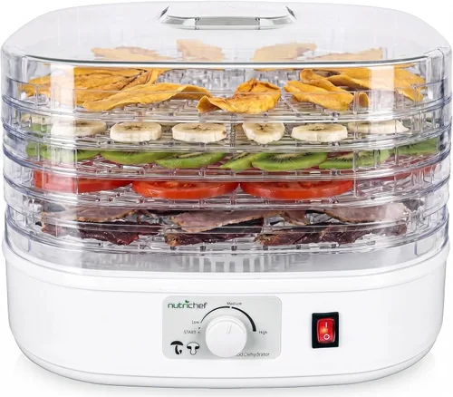 Miniatura 8 de NutriChef Máquina deshidratadora de alimentos Deshidrata carne seca de res, carnes, champiñones, frutas y verduras Ideal para uso en casa Milky