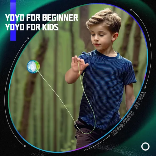 Miniatura 3 de MAGICYOYO D1 CHZ - Yoyo de bucle sensible para niños principiantes, de plástico duradero 2A con fácil retorno y 6 cuerdas adicionales