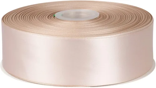 Miniatura 48 de Cinta de satén de doble cara de 1-1/2 pulgadas x 100 yardas, cinta de poliéster negra para envolver regalos, decoración de boda, arreglos florales