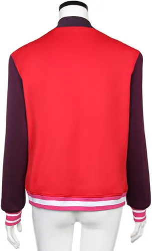 Miniatura 4 de FirstCos Wonder Egg Priority Kawai Rika - Sudadera con capucha para cosplay, diseño de girasoles rojos