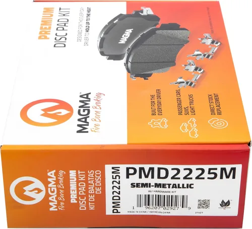 Miniatura 5 de MAGMA Premium PMD2225M Pastillas de freno semimetálicas, traseras