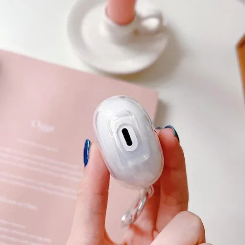 Miniatura 6 de DAYJOY Funda protectora de TPU suave y transparente con diseño de flores divertidas, compatible con Redmi Buds 4 auriculares, funda protectora