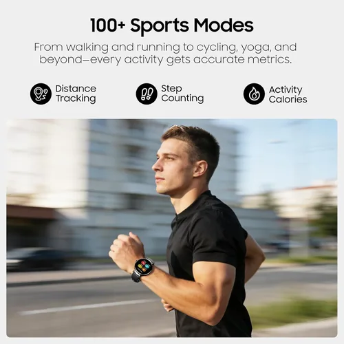Miniatura 7 de TOZO S8 AMOLED Smart Watch for Women Men, Fitness Tracker with Bluetooth Calling & Notifications, 3ATM Waterproof, Sleep & Stress Tracking, 100+