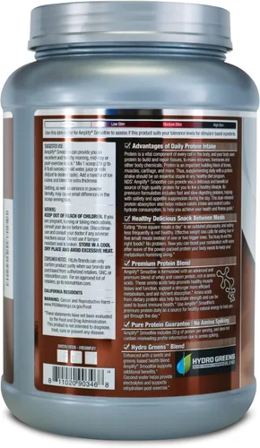 Miniatura 3 de AMPLIFY NDS Nutrition Smoothie - Batido de proteína de suero de leche en polvo con verduras y aminoácidos añadidos, desarrolla músculo magro, gana