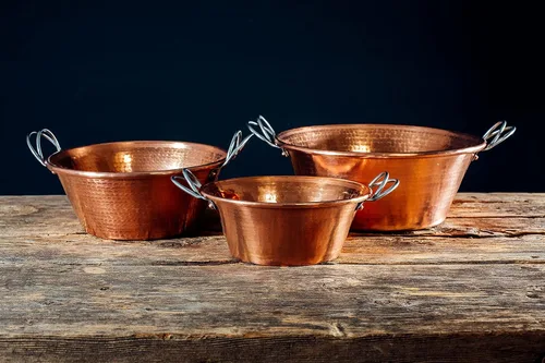 Miniatura 2 de Sertodo Copper Sartén para mermelada 8 pulgadas de diámetro x 3.25 pulgadas de profundidad 1 cuarto de galón 100% cobre puro, calibre pesado