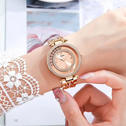 Miniatura 3 de SKMEI Lady Watches for Women Female Bling Dress Fashion Luxury Diamond Business Casual Analog Quartz Waterproof Stainless Steel Wristwatches Gifts