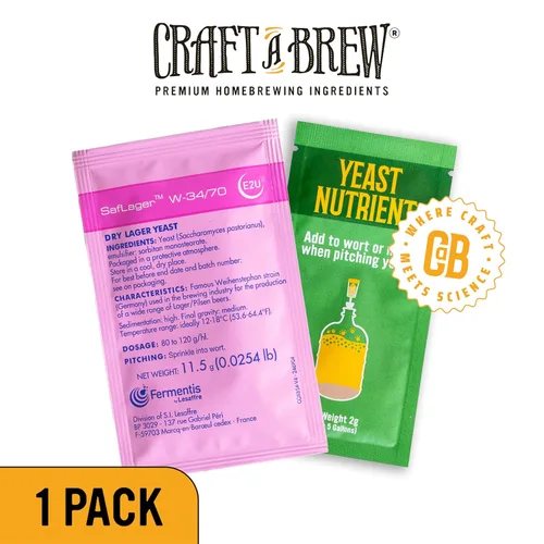 Miniatura 3 de Craft A Brew - Levadura SafLager W-34/70 - Levadura seca de cerveza alemana - Para Lagers artesanales - Ingredientes para elaboración casera
