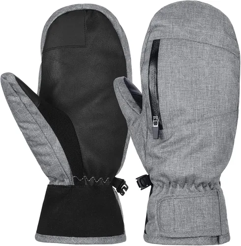 Miniatura 2 de Durio Manoplas de esquí para mujeres y hombres, guantes de esquí impermeables para hombres y mujeres, guantes de nieve con pantalla táctil