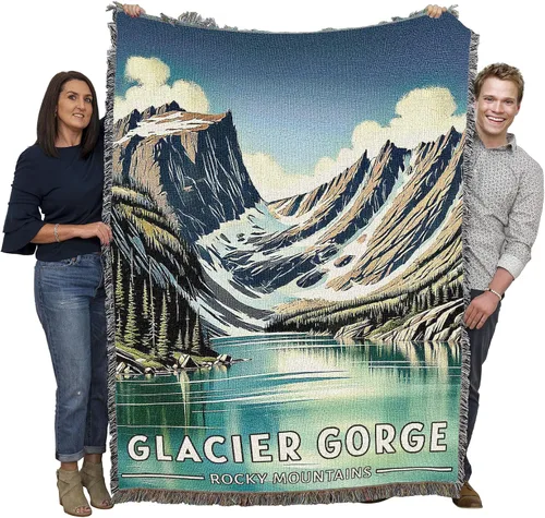 Miniatura 49 de Pure Country Weavers Manta del Parque Nacional Acadia, manta de tapiz de algodón para regalo, fabricada en los Estados Unidos, 72 x 54 pulgadas