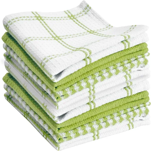 Miniatura 15 de T-Fal Paños de Cocina Premium con Textura de Waffle: Altamente Absorbentes, Súper Suaves y Duraderos - 100% Algodón, 12"x13" Toalla Plana con Brisa