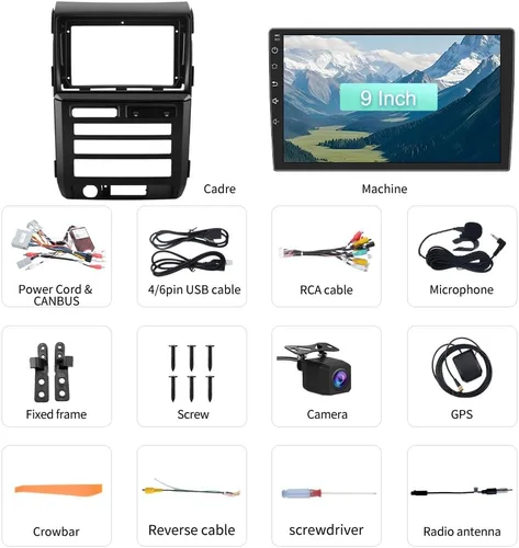 Miniatura 9 de Radio Android para Ford F150 2009-2012 0nly Fit Auto AC, con pantalla táctil de 9 pulgadas, 2GB+64GB, compatible con Carplay, Android Auto, SWC