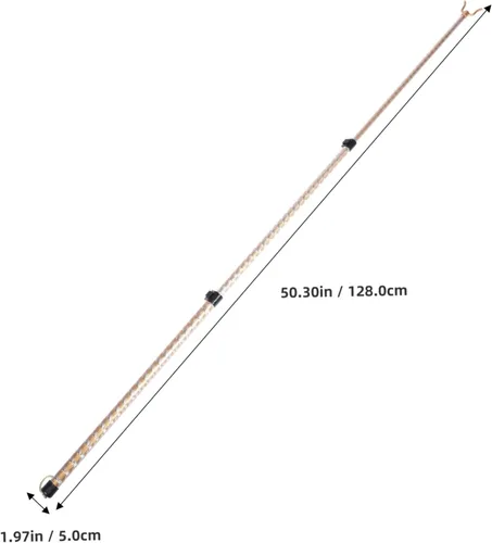 Miniatura 2 de Hemoton Barra de ropa ajustable enganche de metal s ganchos portátil de alcance ajustable palo de armario gancho poste sin taladro soportes de barra