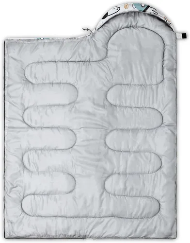 Miniatura 4 de Saco de dormir para niños y niñas, estampado de nave espacial de dibujos animados, ligero, cálido, portátil, para exteriores, interior, impermeable