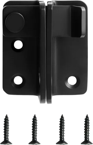 Miniatura 2 de Mooche Pestillo de puerta abatible con agujero para candado, cerradura de puerta de granero de acero inoxidable, cerrojo de puerta corrediza