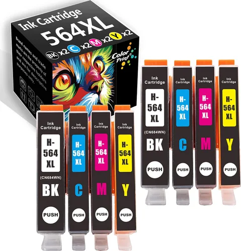 Colorprint - Cartucho de tinta compatible con 564XL para impresora HP 564 para Officejet 4620 4622 Photosmart 7520 7525 6520 6515 5520 6510 C6380