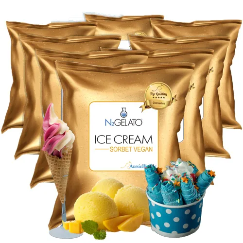 Miniatura 8 de AussieBlends Mezcla de helado vegano de coco para helado suave, helado, helado enrollado, base de helado de nitrógeno líquido y más, a base