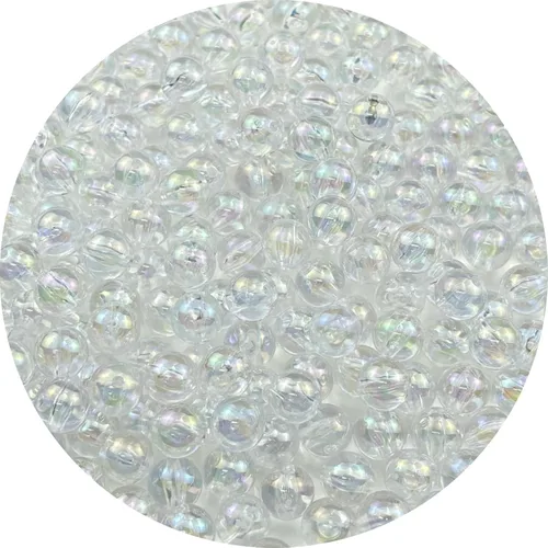 Miniatura 34 de 2000 cuentas redondas acrílicas de 0.157 pulgadas (0.157 in), cuentas espaciadoras de colores AB con agujero para bricolaje, pulseras, collares