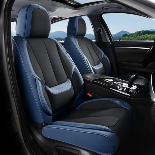 Miniatura 22 de Coverado Juego completo de fundas de asiento de automóvil, fundas de asiento para automóviles, fundas de asiento de coche beige para asientos