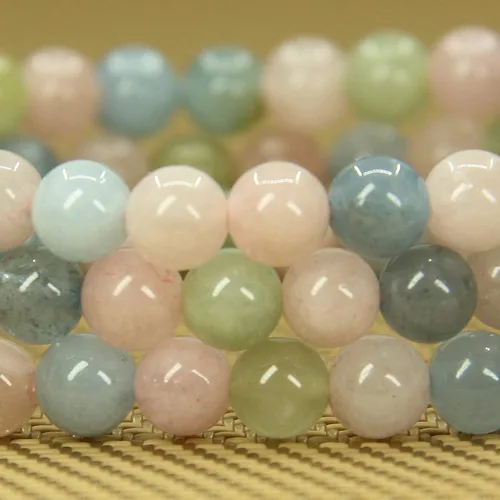 Miniatura 4 de Pulsera elástica hecha a mano con gemas semipreciosas de 1564 de pulgada con cuentas redondas de 7 pulgadas, unisex