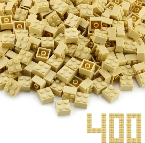 Miniatura 8 de Ladrillos negros 2x2, 400 piezas, piezas de construcción creativa, juego de bloques de juguete, accesorios básicos compatibles con 3003 principales