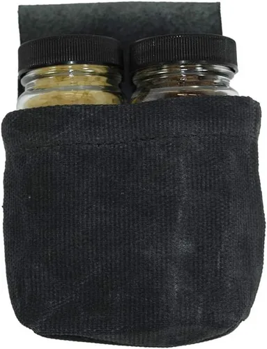 Hide & Drink, Bolsa de lona encerada para forrajería, condimentos, aderezos y medicamentos, artículos esenciales de viaje y senderismo hechos a mano