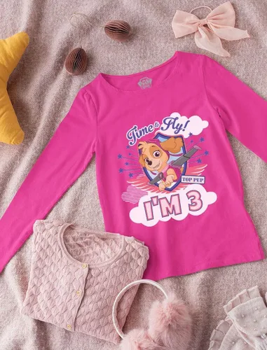 Miniatura 4 de Paw Patrol Skye - Camiseta de manga larga para niña de 3er cumpleaños
