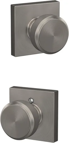 Miniatura 74 de SCHLAGE F51A BWE 622 - Pomo de puerta Bowery, cerradura de entrada con llave, color negro mate Mate negro