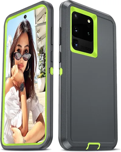 Miniatura 22 de LeYi Funda compatible con Samsung Galaxy S20 Ultra: funda resistente 3 en 1 para Samsung S20 Ultra, funda de grado militar a prueba de golpes
