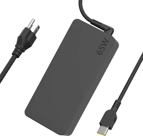 Miniatura 2 de Cargador de CA USB C tipo C de 65 W compatible con Lenovo Thinkpad T470 T470S T480 T480S T490 T490S T495 T495S 20HD 20HE 20JM 20HF 20HG 20V 3.25A