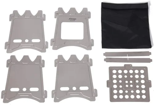 Miniatura 4 de Estufas de mochila portátiles ligeras para senderismo, estufa de leña de titanio, estufa ultraligera y compacta para mochileros, campamento