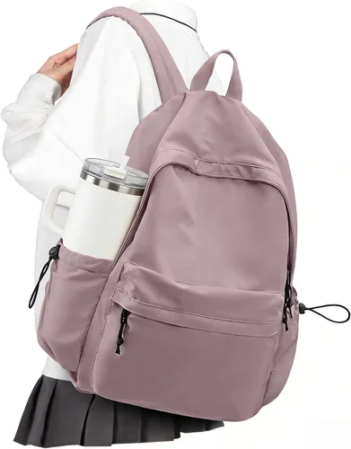 Miniatura 8 de VECAVE - Mochila ligera para mujeres y hombres, mochila de viaje casual para portátil, A-Negro, Grande, Mochila