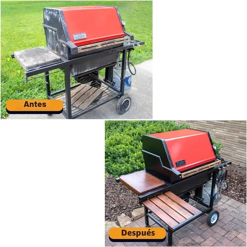 Miniatura 8 de NADAMOO Pintura en aerosol de alta temperatura para metal, acabado mate, para barbacoa y estufa, resistente a altas temperaturas hasta 1200 °F, 1