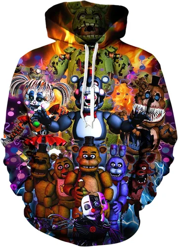 BLYLUXU Youth Hoodie Boys and Girls 3D Printed Pullover Sweatshirt Kids Cartoon Game Sport Hoodie