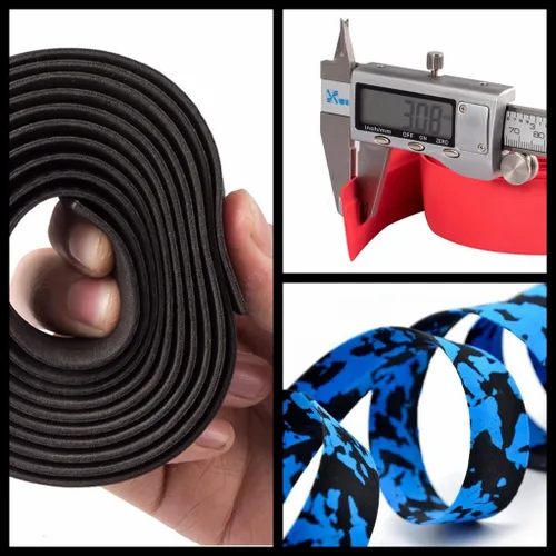 Miniatura 5 de Cinta de manillar de bicicleta EVA Foam Road Bicycle Handlebar Tape Ciclismo Handle Wraps Negro para bicicleta de carretera 2 rollos
