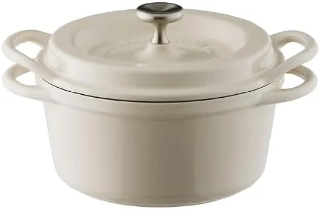 Miniatura 16 de Olla para Horno Holandés Vermicular Olla de Hierro Fundido Esmaltada No Tóxica 18 cm (1.8 Qt) Apto para Horno Compatible con Inducción